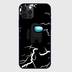 Чехол для iPhone 12 Pro Among us storm black, цвет: 3D-черный