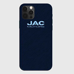 Чехол для iPhone 12 Pro Jac motors тёмно-синий, цвет: 3D-черный