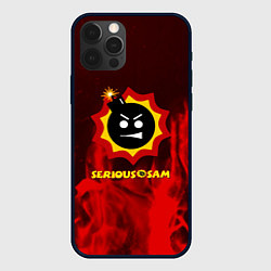 Чехол для iPhone 12 Pro Serious Sam fire, цвет: 3D-черный