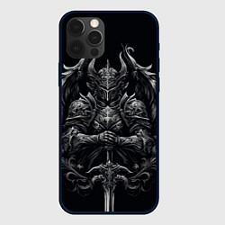 Чехол для iPhone 12 Pro Готический рыцарь, цвет: 3D-черный