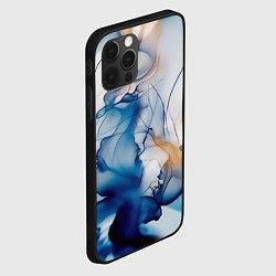 Чехол для iPhone 12 Pro Синий батик, цвет: 3D-черный — фото 2
