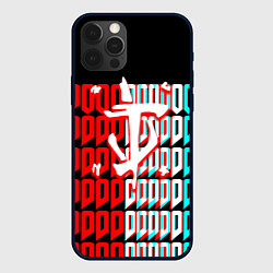 Чехол для iPhone 12 Pro Doom logo надписи, цвет: 3D-черный