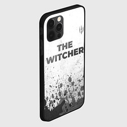 Чехол для iPhone 12 Pro The Witcher - white gradient посередине, цвет: 3D-черный — фото 2