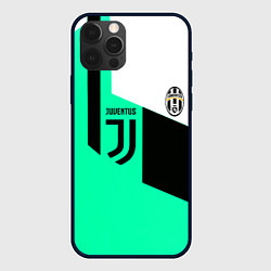 Чехол для iPhone 12 Pro Juventus geometry, цвет: 3D-черный