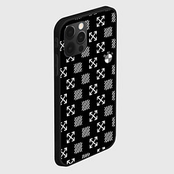 Чехол для iPhone 12 Pro BMW pattern, цвет: 3D-черный — фото 2