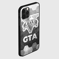 Чехол для iPhone 12 Pro GTA - grey gradient, цвет: 3D-черный — фото 2