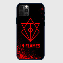 Чехол для iPhone 12 Pro In Flames - red gradient, цвет: 3D-черный