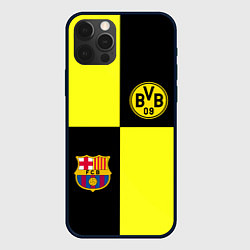 Чехол для iPhone 12 Pro Barcelona x Borussia, цвет: 3D-черный