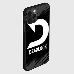 Чехол для iPhone 12 Pro Deadlock glitch на темном фоне, цвет: 3D-черный — фото 2