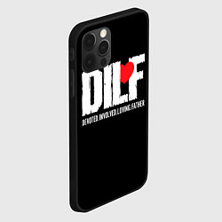 Чехол для iPhone 12 Pro DILF - devoted involved loving father, цвет: 3D-черный — фото 2