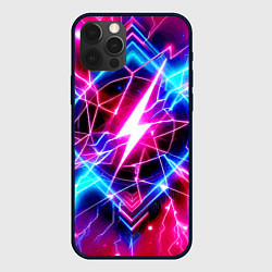 Чехол для iPhone 12 Pro Lightning - neon fantasy, цвет: 3D-черный