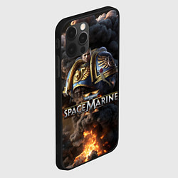 Чехол для iPhone 12 Pro Captain Titus Warhammer 40000 space marine 2, цвет: 3D-черный — фото 2