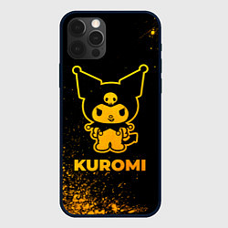 Чехол для iPhone 12 Pro Kuromi - gold gradient, цвет: 3D-черный