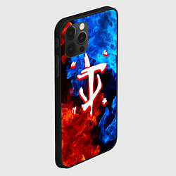 Чехол для iPhone 12 Pro Doom битва огней, цвет: 3D-черный — фото 2