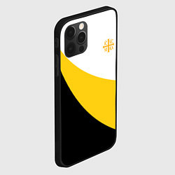 Чехол для iPhone 12 Pro Сокрушу пред ним врагов его малая желтая Ника 2 Ни, цвет: 3D-черный — фото 2