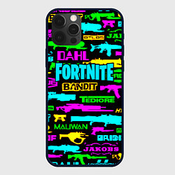 Чехол для iPhone 12 Pro Fortnite games, цвет: 3D-черный