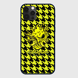 Чехол для iPhone 12 Pro Cyberpunk 2077 pattern, цвет: 3D-черный