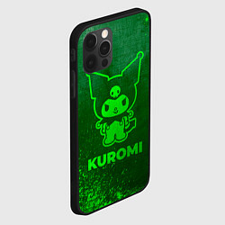 Чехол для iPhone 12 Pro Kuromi - green gradient, цвет: 3D-черный — фото 2