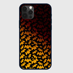 Чехол для iPhone 12 Pro Marshmello текстура, цвет: 3D-черный