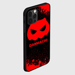 Чехол для iPhone 12 Pro DanMachi - red gradient, цвет: 3D-черный — фото 2