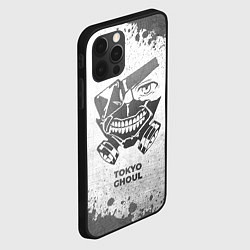 Чехол для iPhone 12 Pro Tokyo Ghoul - white gradient, цвет: 3D-черный — фото 2