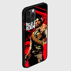 Чехол для iPhone 12 Pro Red Dead Redemption 2 - Wanted, цвет: 3D-черный — фото 2