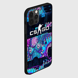 Чехол для iPhone 12 Pro CS GO neon blob, цвет: 3D-черный — фото 2