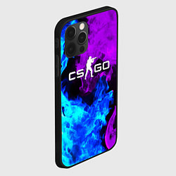 Чехол для iPhone 12 Pro CSGO neon flame, цвет: 3D-черный — фото 2