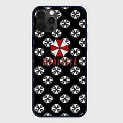 Чехол для iPhone 12 Pro Resident evil pattern umbrella, цвет: 3D-черный