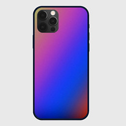 Чехол для iPhone 12 Pro Градиент полосы, цвет: 3D-черный