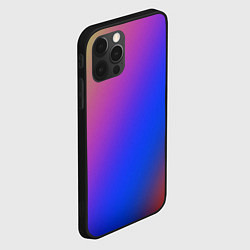 Чехол для iPhone 12 Pro Градиент полосы, цвет: 3D-черный — фото 2