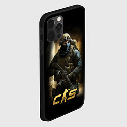 Чехол для iPhone 12 Pro CS спецназовец, цвет: 3D-черный — фото 2