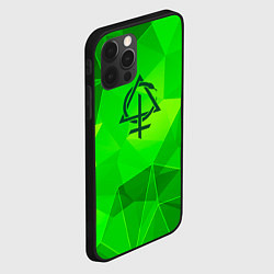 Чехол для iPhone 12 Pro Behemoth green poly, цвет: 3D-черный — фото 2