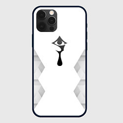 Чехол для iPhone 12 Pro Hellsing white poly, цвет: 3D-черный