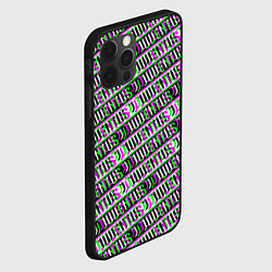 Чехол для iPhone 12 Pro Juventus glitch pattern, цвет: 3D-черный — фото 2