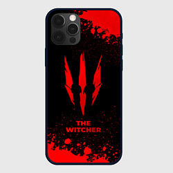 Чехол для iPhone 12 Pro The Witcher - red gradient, цвет: 3D-черный