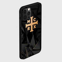 Чехол для iPhone 12 Pro My Chemical Romance golden poly, цвет: 3D-черный — фото 2