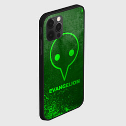 Чехол для iPhone 12 Pro Evangelion - green gradient, цвет: 3D-черный — фото 2