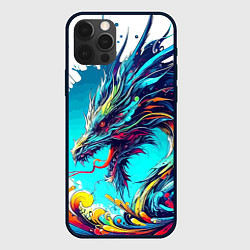 Чехол для iPhone 12 Pro Japanese dragon - tattoo irezumi, цвет: 3D-черный