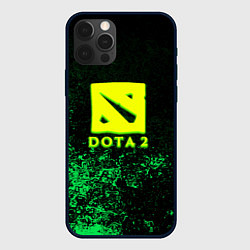 Чехол для iPhone 12 Pro DOTA2 кислотное лого краски, цвет: 3D-черный