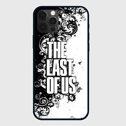 Чехол для iPhone 12 Pro The Last of Us узор чёрно белый, цвет: 3D-черный