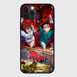 Чехол для iPhone 12 Pro Dandadan: Кэн и Момо, цвет: 3D-черный