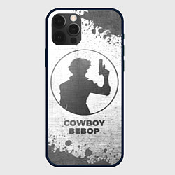 Чехол для iPhone 12 Pro Cowboy Bebop - white gradient, цвет: 3D-черный