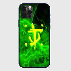 Чехол для iPhone 12 Pro Doom storm green, цвет: 3D-черный