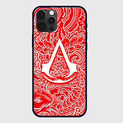 Чехол для iPhone 12 Pro Assassins Creed shadows, цвет: 3D-черный