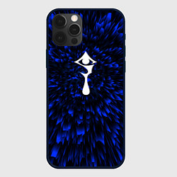 Чехол для iPhone 12 Pro Hellsing blue energy, цвет: 3D-черный