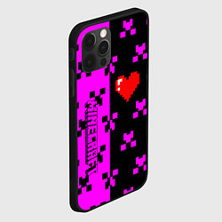 Чехол для iPhone 12 Pro Minecraft love game, цвет: 3D-черный — фото 2