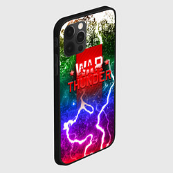 Чехол для iPhone 12 Pro Wartunder неоновые брызги красок, цвет: 3D-черный — фото 2
