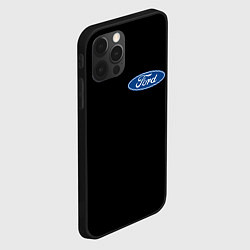 Чехол для iPhone 12 Pro FORD logo auto, цвет: 3D-черный — фото 2