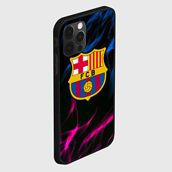 Чехол для iPhone 12 Pro Barcelona neon flame, цвет: 3D-черный — фото 2